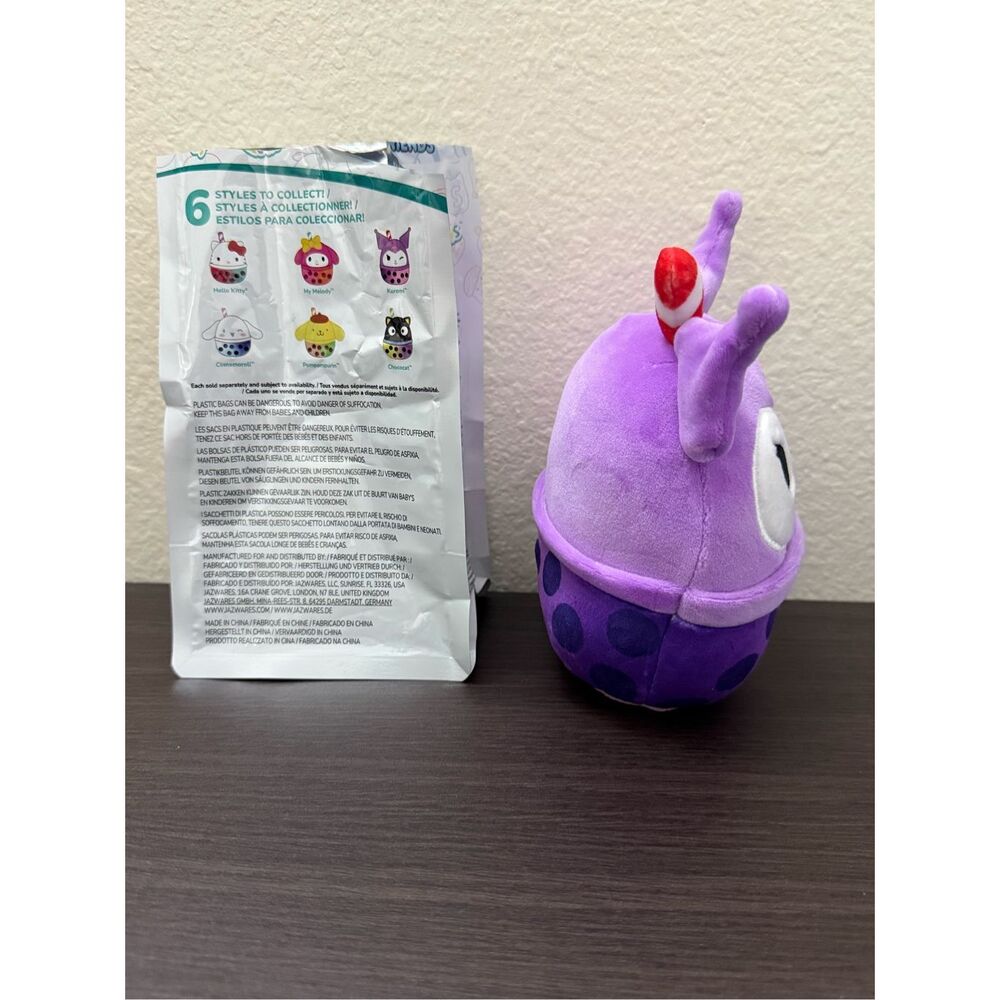Squishmallows Sanrio Hello Kitty & Friends Boba Scented Mystery Plush - Kuromi - Picture 4 of 5
